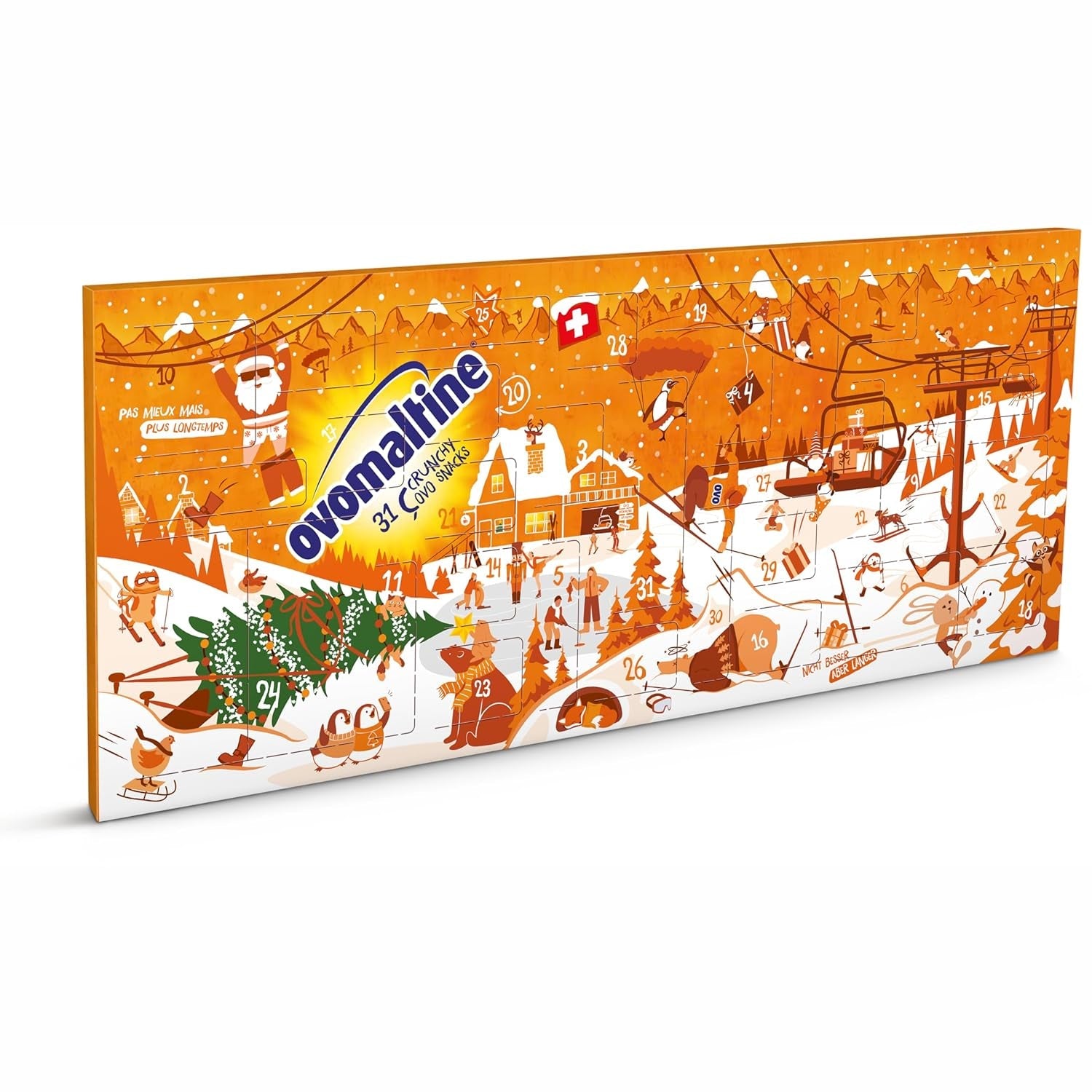 Ovomaltine OVO BREAK Oblea y barra de chocolate: un snack crujiente con el sabor inconfundible de nuestra popular Creme Crocante, naturalmente sin aceite de palma (4 x 39 g)
