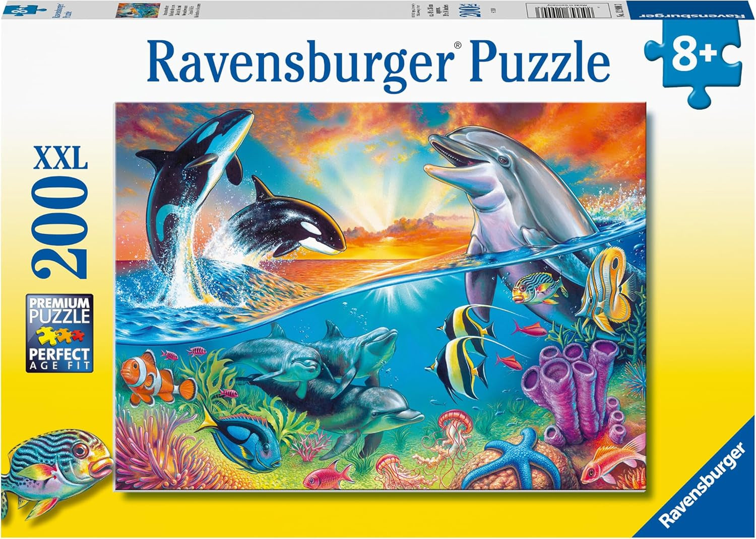 Puzzle infantil Ravensburger - 12900 Habitantes del océano - Puzzle submarino para niños a partir de 8 años con 200 piezas en formato XXL Puzzle Naty Shop Título predeterminado