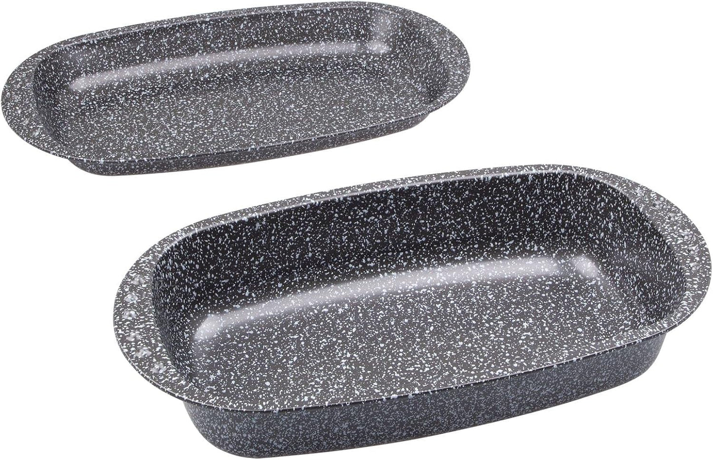 C|H|G Brotback- Und Bratenform Mit Deckel "Granito", Skandia Xtreme Plus: 4-Fach Antihaftbeschichtung in Granitoptik, 37 X 20 X 7 Cm, Made in Germany Moldes y bandejas para repostería Naty Shop