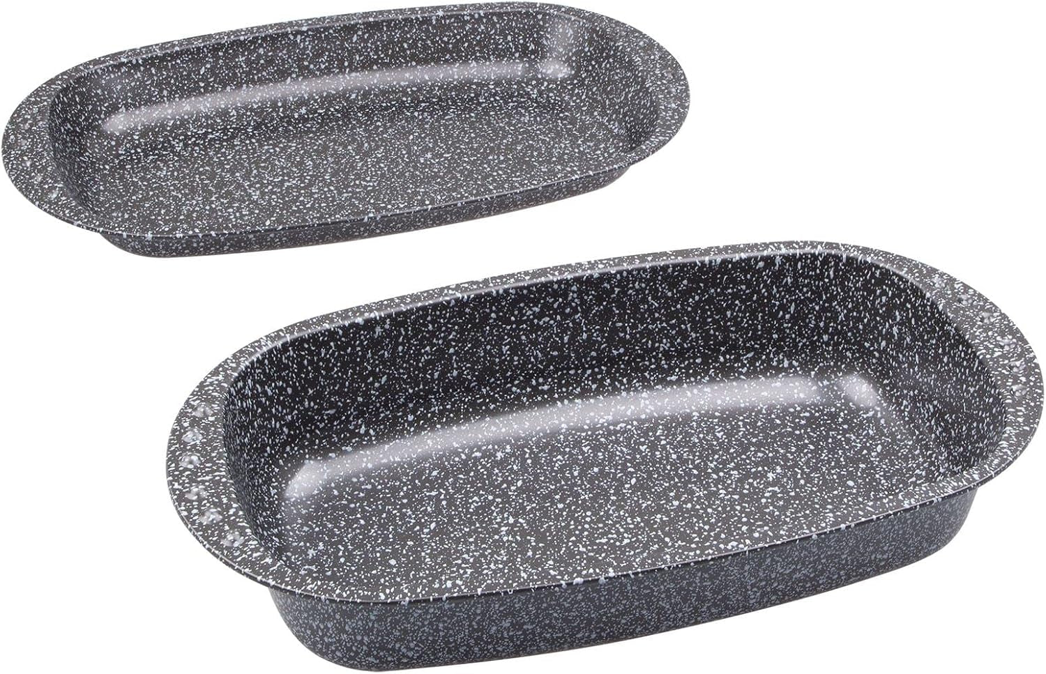 C|H|G Brotback- Und Bratenform Mit Deckel "Granito", Skandia Xtreme Plus: 4-Fach Antihaftbeschichtung in Granitoptik, 37 X 20 X 7 Cm, Made in Germany Moldes y bandejas para repostería Naty Shop
