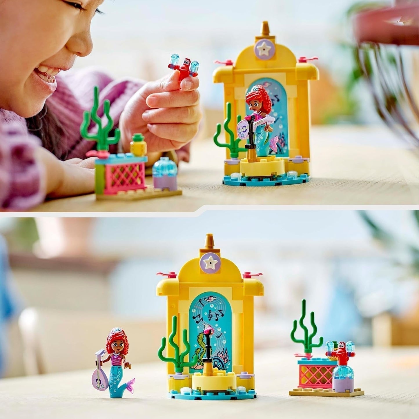 LEGO Ç€ Escenario musical de la Princesa Disney Arielle, juguete de construcción para niños con 2 figuras, idea de regalo para niñas y niños a partir de 4 años y fanáticos de las series de televisión, juguete para niños 43235 Juegos de construcción Beuche den LEGO-Store