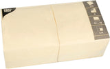 Servilletas, 3 capas pliegue 1/4 33 Cm X 33 Cm Crema Para cada fiesta y celebración. Cantidad: 250 piezas