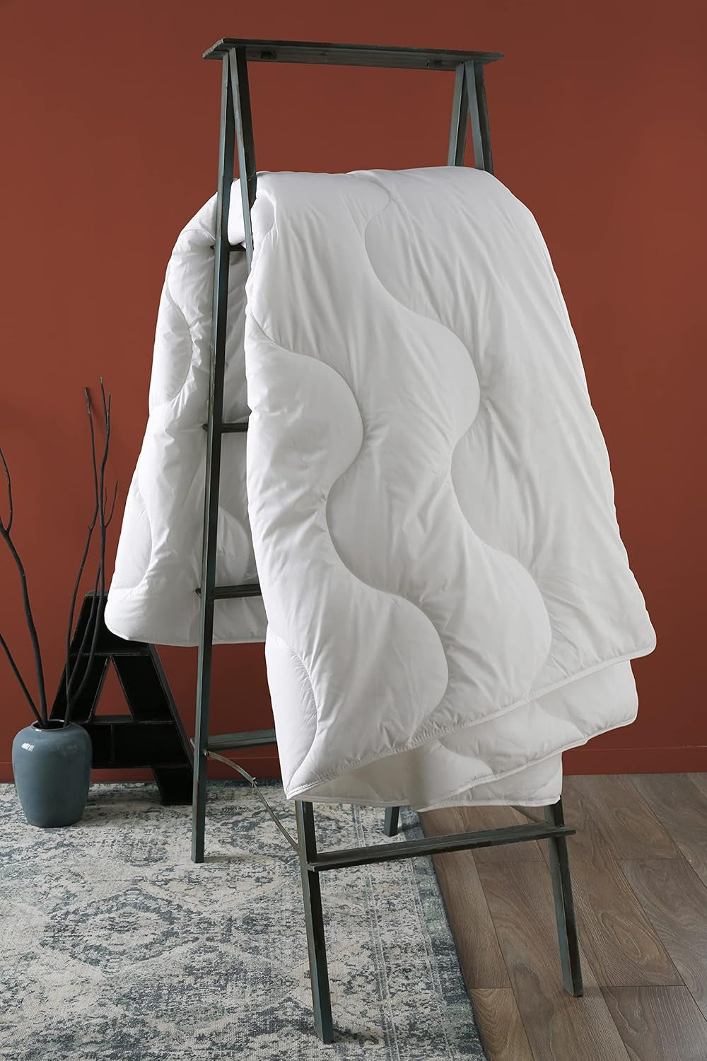 DODO Edredón Munich Basic, poliéster, blanco, 150X220 cm Edredones y edredones Naty Shop