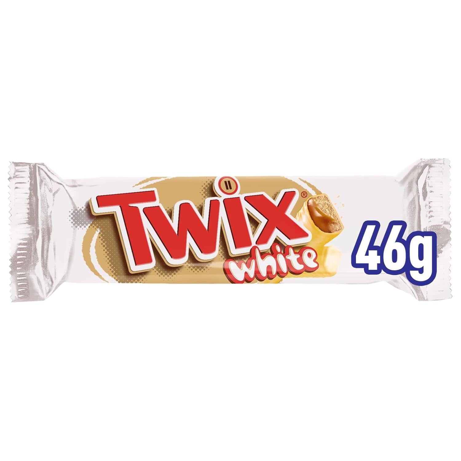 Barras de chocolate blanco Twix | Caramelo, Galletas, Chocolate Blanco | Paquete múltiple de chocolate | 5 barras (5 x 46 g) (paquete de 4)