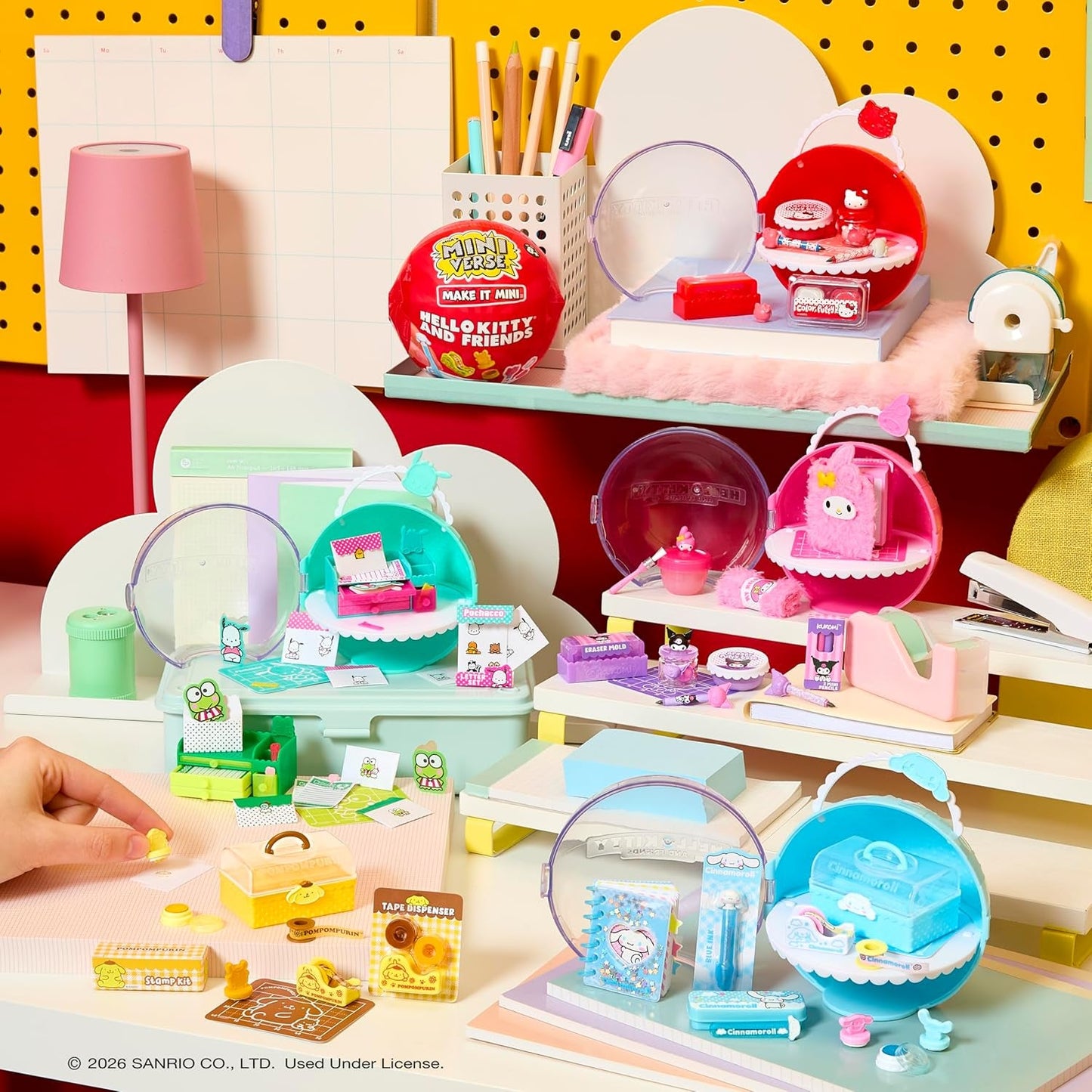 Miniverse MGA Make It Mini Hello Kitty and Friends Serie 3 - Mini Coleccionables, Sanrio, Réplicas Retro de Papelería, Manualidades, Bricolaje, para Coleccionistas y Niños a Partir de 8 Años