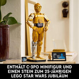 LEGO Star Wars C-3PO B, Droide para construir, Modelo para coleccionar, construir y exhibir, Idea de regalo nostálgica para adultos y fanáticos, Pieza de coleccionista, Juego de fantasía 75398 Juegos de construcción Besuche den LEGO-Store