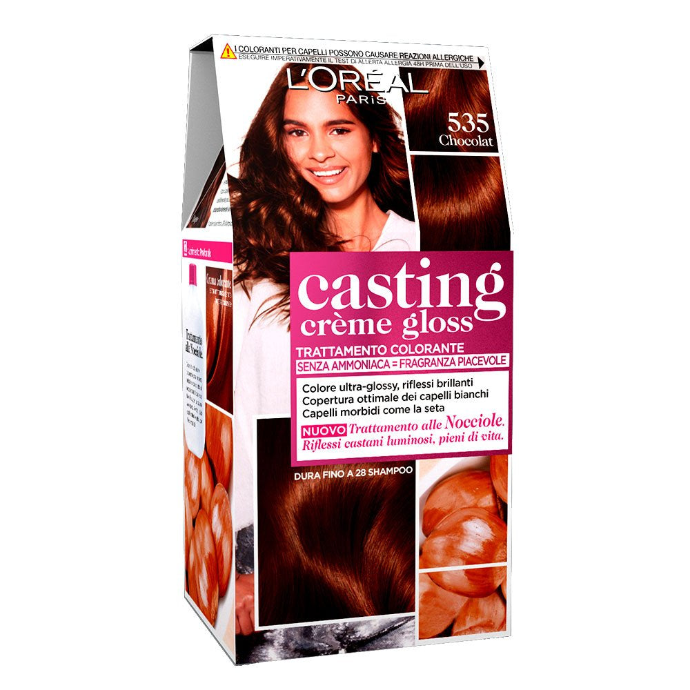 Casting Creme Gloss Tinte para el cabello sin amonia N360 Cereza negra Naty Shop Tinte para el cabello 535 Chocolate 1 pieza (paquete de 1)