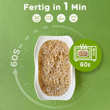 Elf-Family Konjak Reis Thai Brauner Shirataki Bowl -[Diätbox für 1 Wo.] - Instant Jasmin Reis - Fertiggerichte für Mikrowelle - Natürlich Superfoods Mikronährstoffe - Vegano/Bajo en carbohidratos/Fettfrei- Caja de 6 unidades
