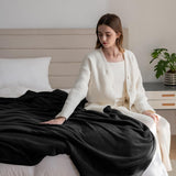 Manta Acogedora Manta Polar Mullida 130 X 150 Cm Mantas para Cama Manta para Sofá Mantas Y Mantas Grandes Y Suaves para Adultos Mantas para Sofá Cálidas Camas Y Mantas Negras Lavables A Máquina Good Nite