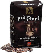 Café Crème Kaffeebohnen, würzig, kräftig, intensiv und gehaltvoll, Arábica y Robusta, Schweizer Trommelröstung, ganze Bohnen für Volllautomaten Schümli Royal 1 kg