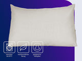 Traumnacht Cosy Back cojín de lectura, 70 x 40 cm beige, funda desenfundable y lavable de 100% poliéster, práctico bolsillo lateral, certificado Öko-Tex, fabricado según los estándares de calidad alemanes