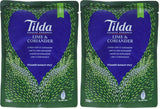 TILDA Arroz Basmati al Vapor con Lima y Cilantro para Microondas, 250g