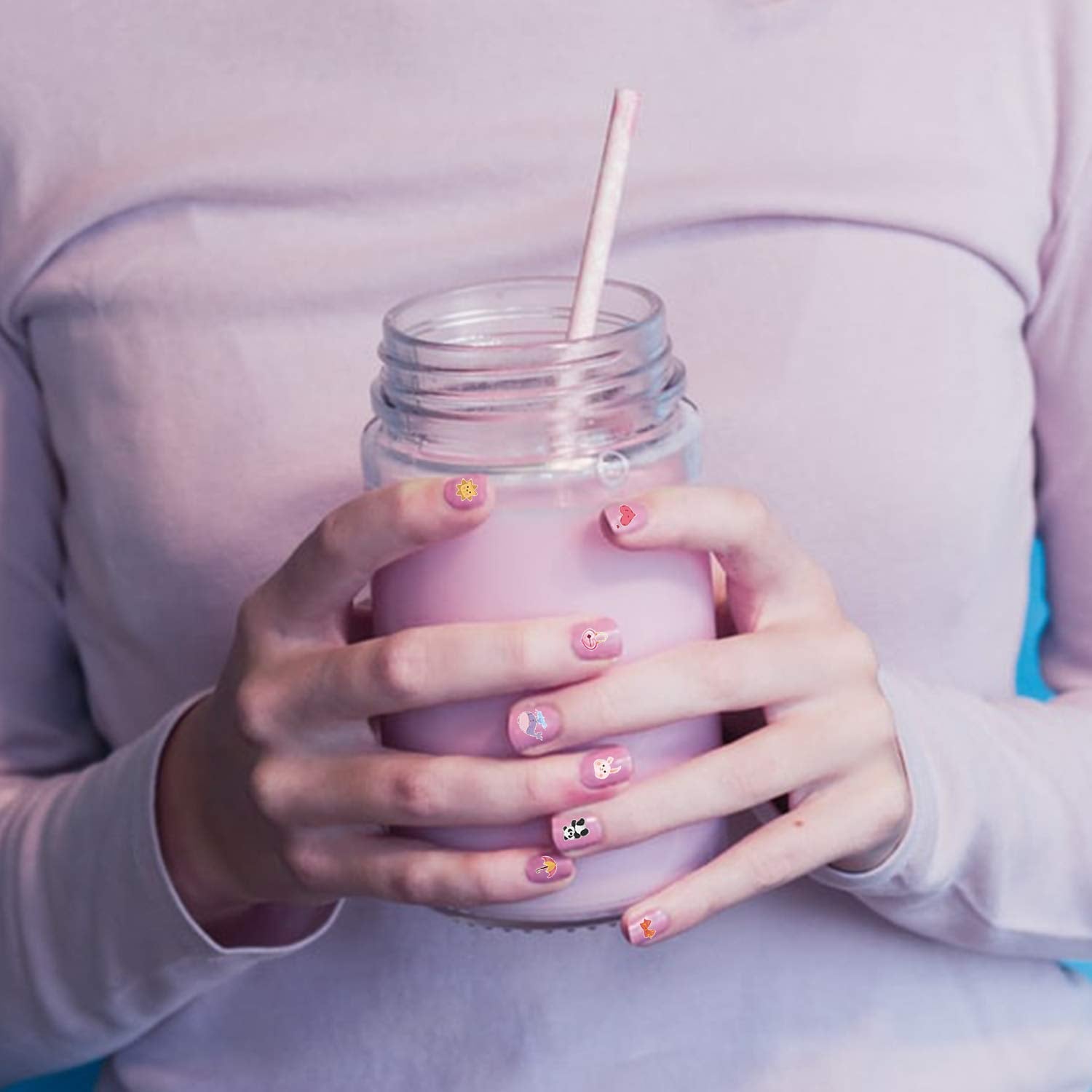 Pegatinas de uñas para niños y niñas, más de 600 diseños de animales, frutas, dinosaurios, coches, flores, pegatinas de uñas autoadhesivas 3D para niños, fiesta de cumpleaños, té, salón de uñas y regalo de spa