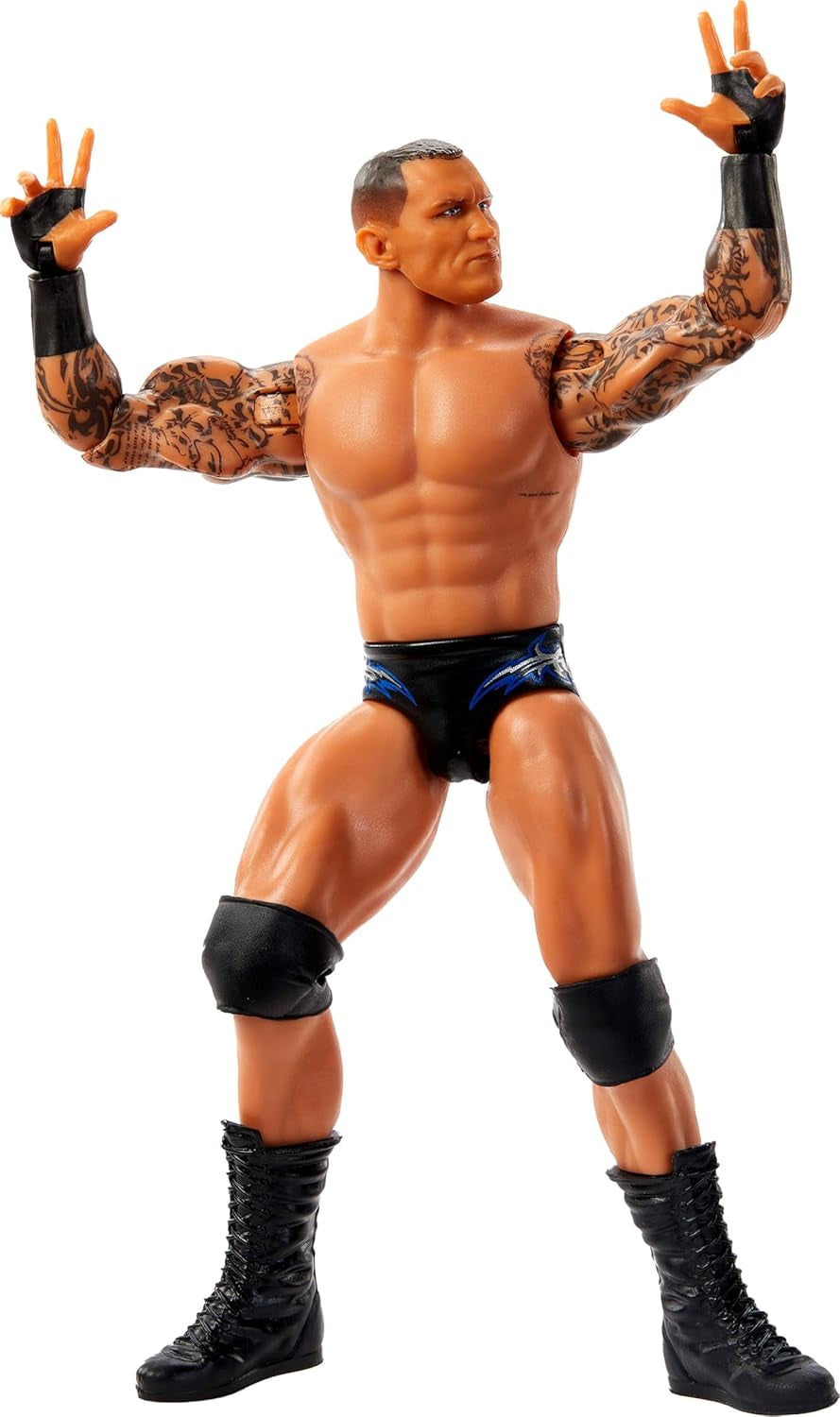 Mattel WWE Randy Orton Figura de acción, Serie de batalla principal #154, Aprox. Personaje coleccionable de 15cm de altura con 10 puntos de movimiento y apariencia realista, JCV42, [Multicolor] Figuras de acción Naty Shop