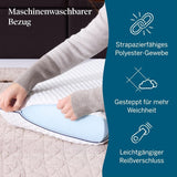 Almohada viscoelástica con gel LUCID 40x60 cm - transpirable - efecto refrescante - funda lavable - almohada con certificado Oeko-Tex, blanco
