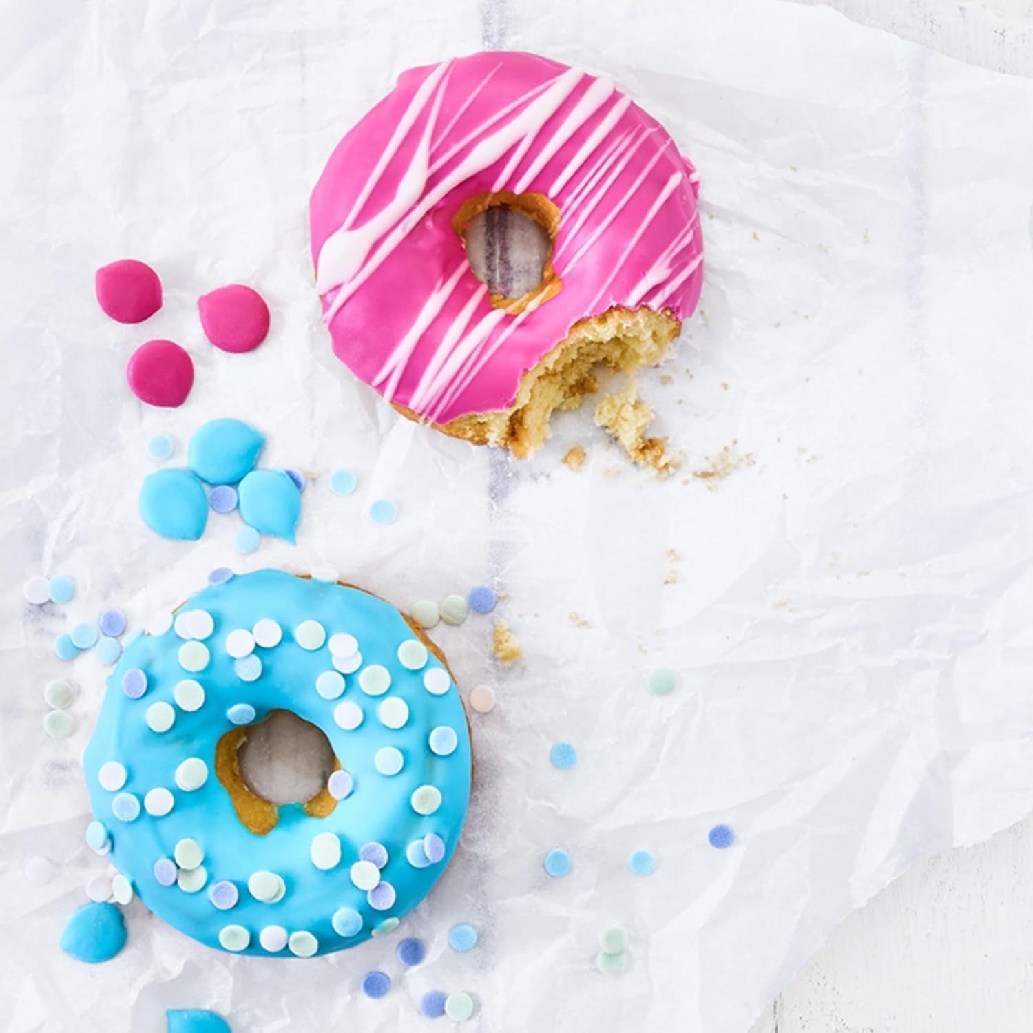 Birkmann, Easy Baking, Donutblech, Backform Für 6 Donuts, Mit Hochwertiger Antihaftbeschichtung, Ø 9 Cm, Mit Rezept, 881631 Moldes y bandejas para hornear Naty Shop
