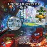 KOSMOS 683979 EXIT® Puzzle: The Hidden Studio Puzzle de 500 piezas para adultos y niños 10+ Escape Room Puzzle para principiantes Puzzle Naty Shop
