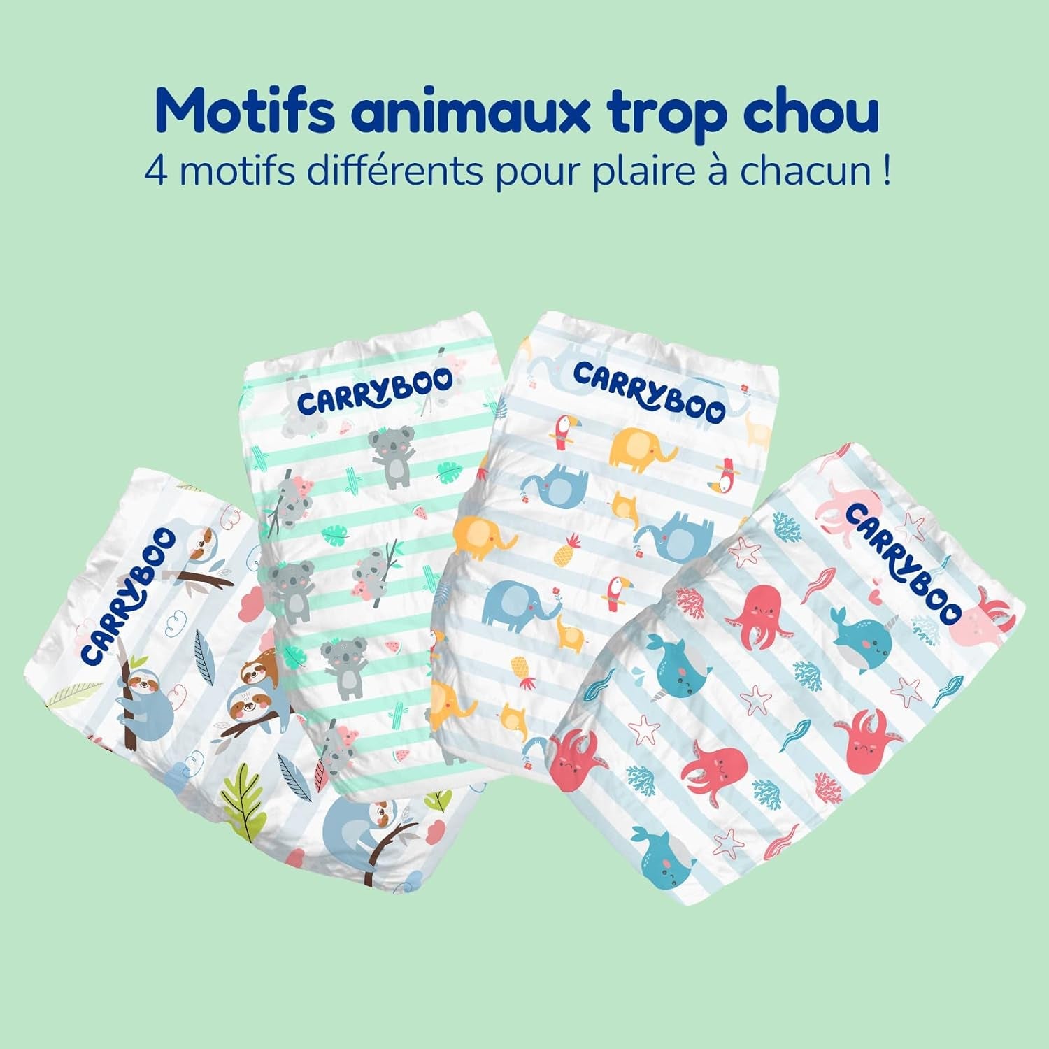 - Tamaño de pañal 4+ 9-20 kg – Ökologische Babywaidern – natürliche Babypflege, hypoallergen, ohne Parfüm und auslaufsicher – hermestellung in Frankreich – 126 pañales desechables – 1 mes