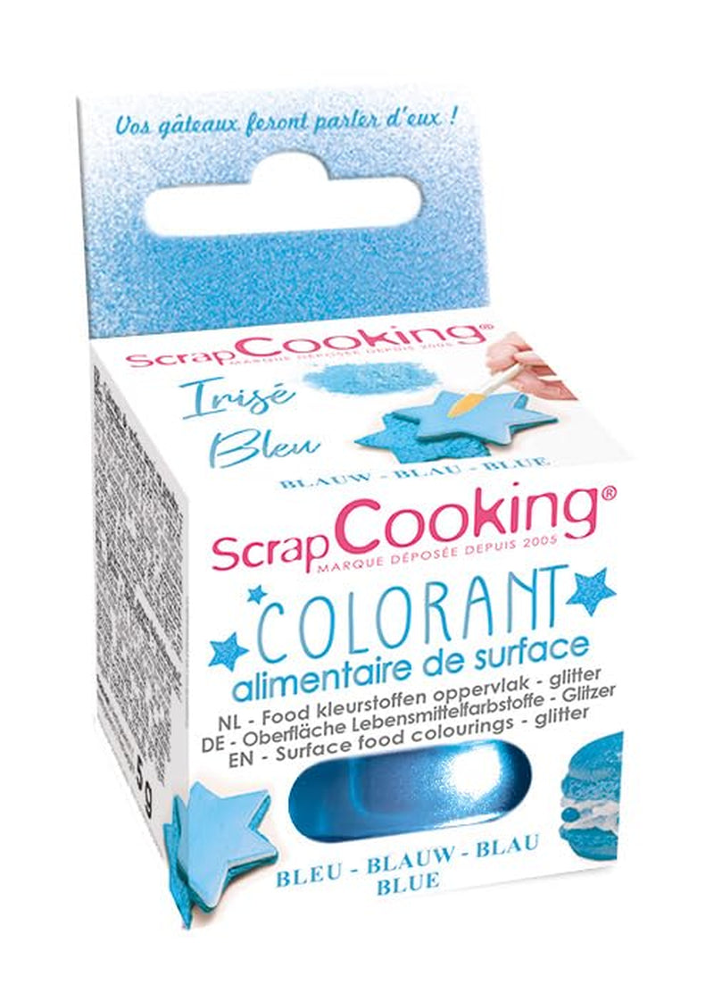 Scrapcooking - Colorante alimentario verde lima - Polvo de purpurina comestible para superficies - Para pasteles, galletas, macarrones, chocolate y dulce de azúcar - Verde lima - 4087