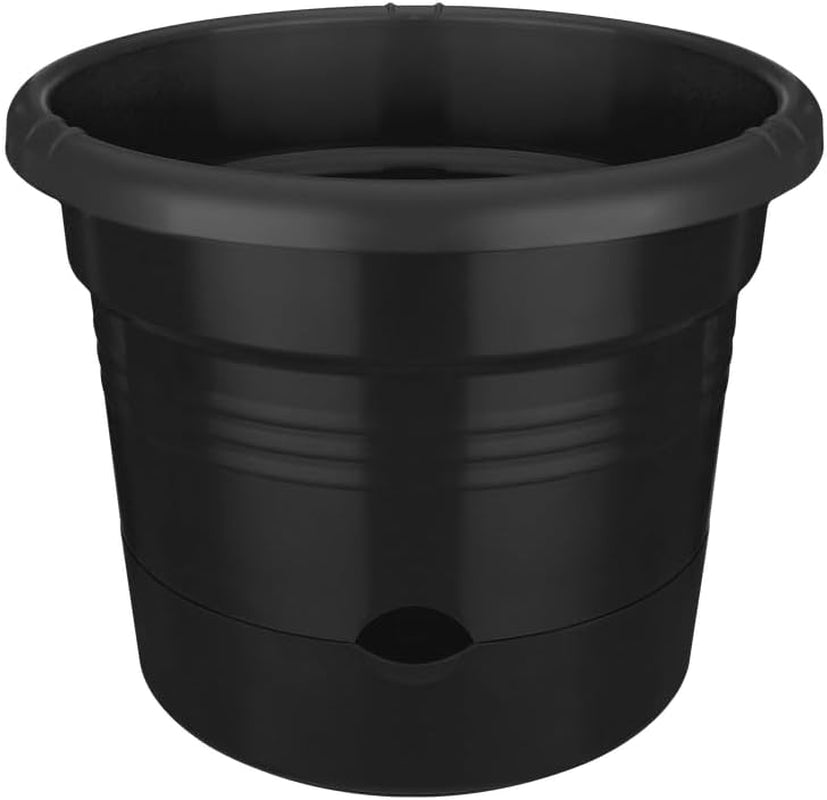 elho Green Basics Tomato pots 33 - Macetas para cultivo y cosecha en exterior - Ø 33,5 x Alt. 26,0 cm - Negro/Negro vivo