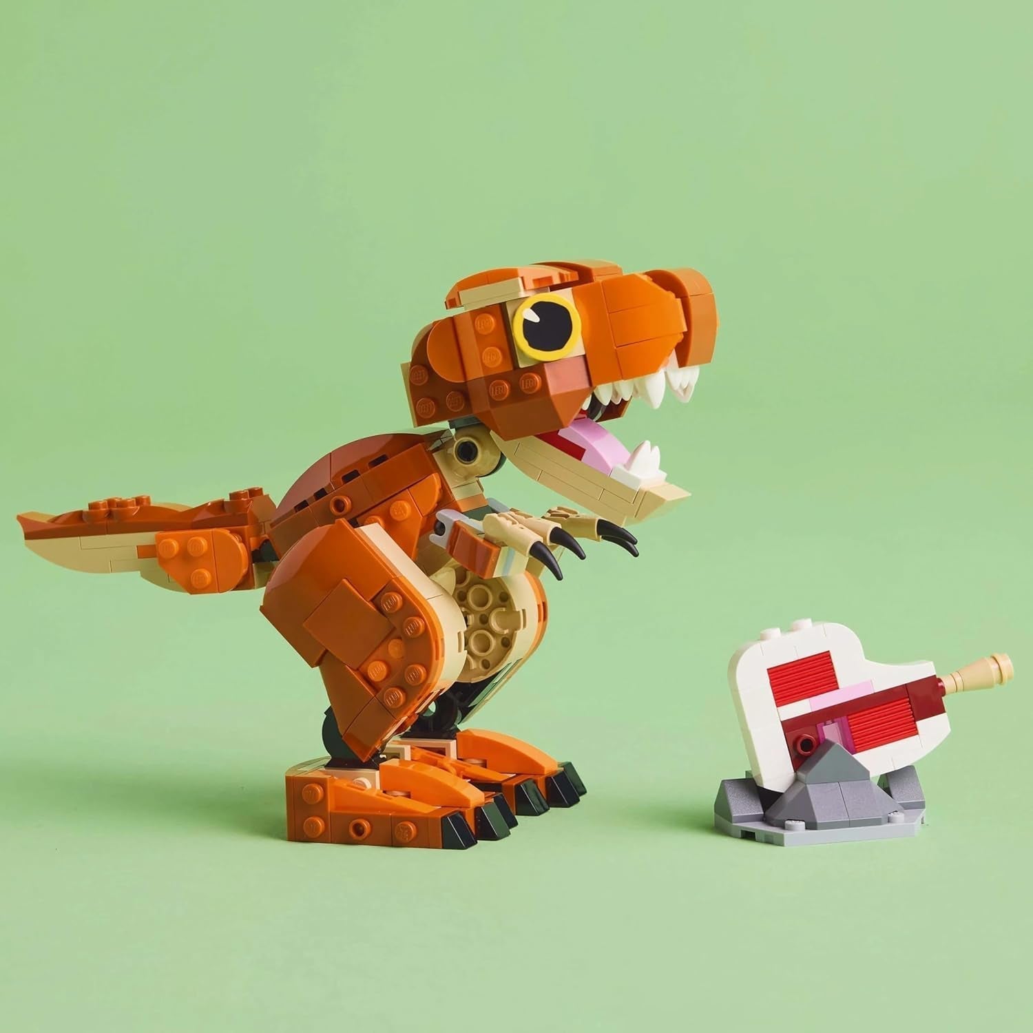 LEGO Jurassic World Little Eatie: T.Rex Juguete de construcción para niños y niñas Set de construcción de dinosaurios de 7 años Modelo de regalo para niños con boca, cabeza y cola móviles 76967 Juegos de construcción Besuche den LEGO-Store