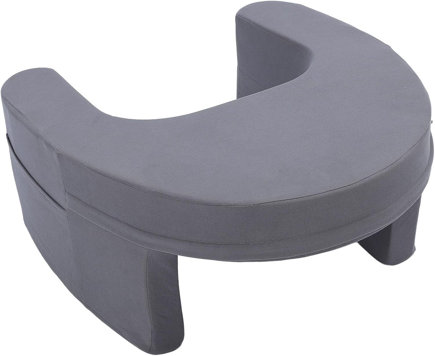Almohada de lectura para cama y sofá, almohada para juegos, almohada para computadora portátil, almohada para juegos con brazos y bolsillo lateral, para adultos jugando, leyendo, viendo televisión, jugando en el sofá