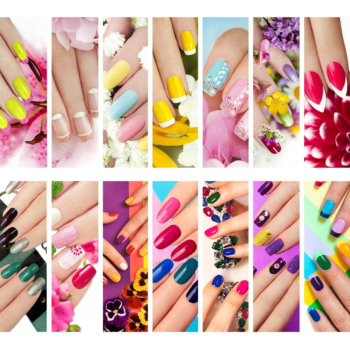 500 Uds uñas artificiales postizas naturales puntas de uñas de ataúd de arte completo para mujeres y niñas