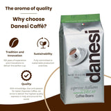 Danesi Decafeinato (Descafeinado), Frijoles, 1 Paquete (1 x 1 kg)