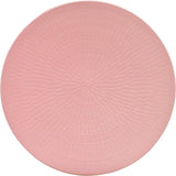 ECHTWERK Vajilla vintage de 12 piezas, diseño natural "Blanka", 4 personas, elegante vajilla de gres texturizado con 4 platos llanos, 4 guarniciones, 4 platos llanos, color rosa