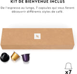 Krups Nespresso Inissia Cafetera Espresso - Máquina Espresso Compacta para Cápsulas de Café, Presión de 19 Bar, Calentamiento Rápido en 25 Segundos, Función de Ahorro de Energía, Depósito de Agua de 0,7 L, Roja, Modelo YY5506FD