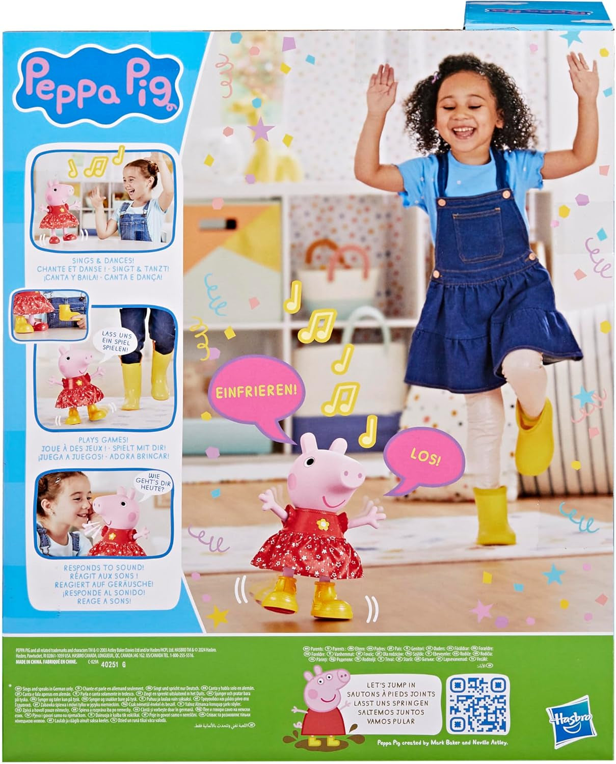 Peppa Pig Peppa'S Mud Puddle Party Doll - Versión Alemana, Muñecas Naty Shop Rosa o Rosa