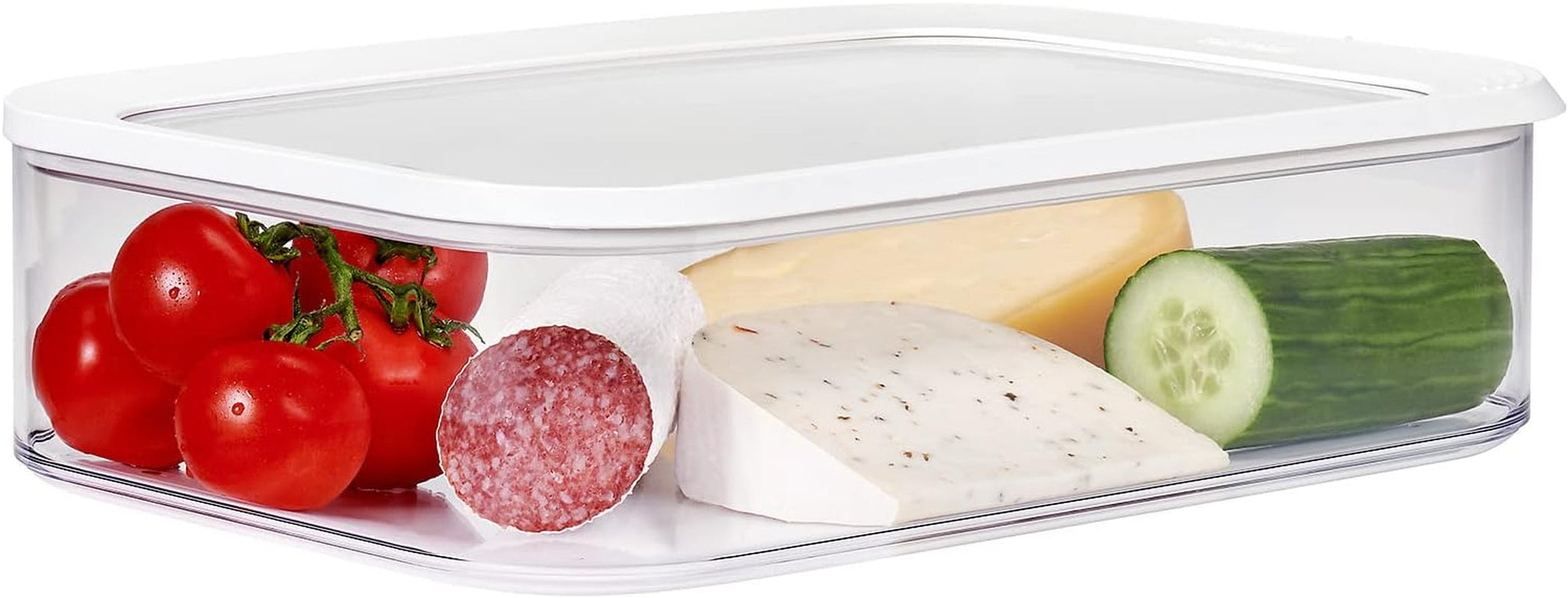 Mepal - Caja de Almacenamiento para Nevera Modula XXL - Contenedor de Alimentos con Tapa - Organizador de Cocina y Caja de Almacenamiento de Plástico - Organizador para Nevera Apilable y Estanco - 4800ml - Blanco Naty Shop Cajas de Almacenamiento de Alimentos Default Title