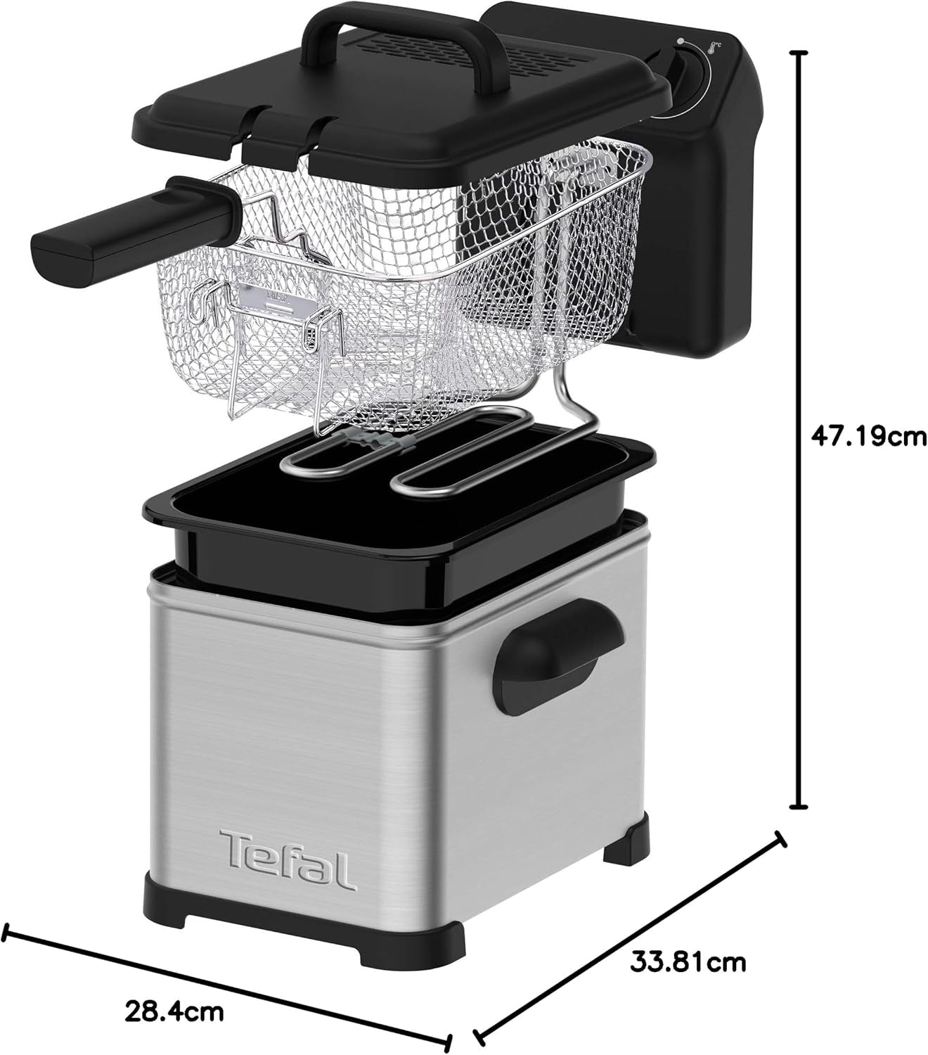 Tefal Family Pro Access 4.0L, 3000 Watt, semiprofesional, con aceite, depósito de aceite extraíble, tecnología de zona de refrigeración Electrodomésticos Naty Shop