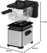 Tefal Family Pro Access 4.0L, 3000 Watt, semiprofesional, con aceite, depósito de aceite extraíble, tecnología de zona de refrigeración Electrodomésticos Naty Shop