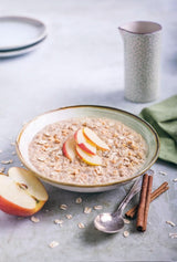 RUF Gachas de Manzana y Canela, con copos de avena integral, fino sabor a canela y trozos de manzanas secas, 400 gramos Cereale Naty Shop