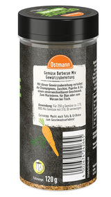 Ostmann Gewürze - Mezcla para barbacoa Gemüse | Gewürzzubereitung für Gemüse | Mediterrane Kräuternote para Grillgemüse, Tofu y Co. | 120 g en un colador