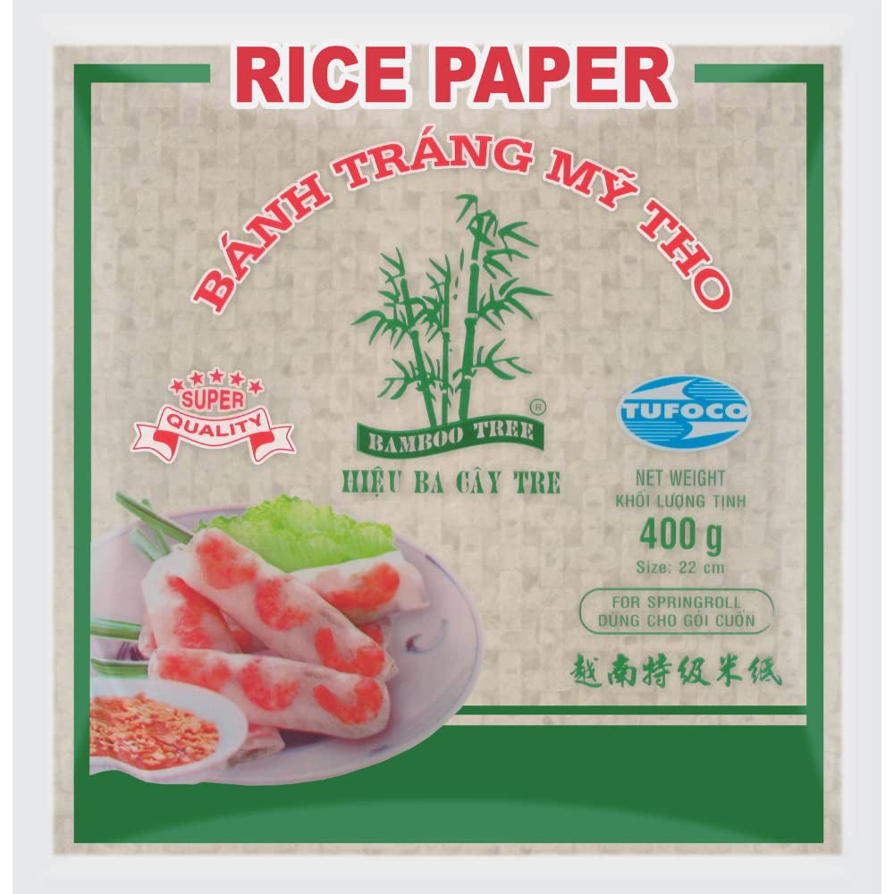 ARBOL DE BAMBÚ - Papel de arroz 22 cm. (Rollitos de verano) - 1 x 400 g