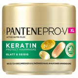 Pantene Pro-V Smooth & Silky Keratin Protect Hair Mask 500ml para cabello rizado y seco, Hasta 72 horas de cabello liso y brillante en una sola aplicación, Con fórmula Pro-V y Active Nutri-Plex Hair Mask Naty Shop Hair Mask (500ml)
