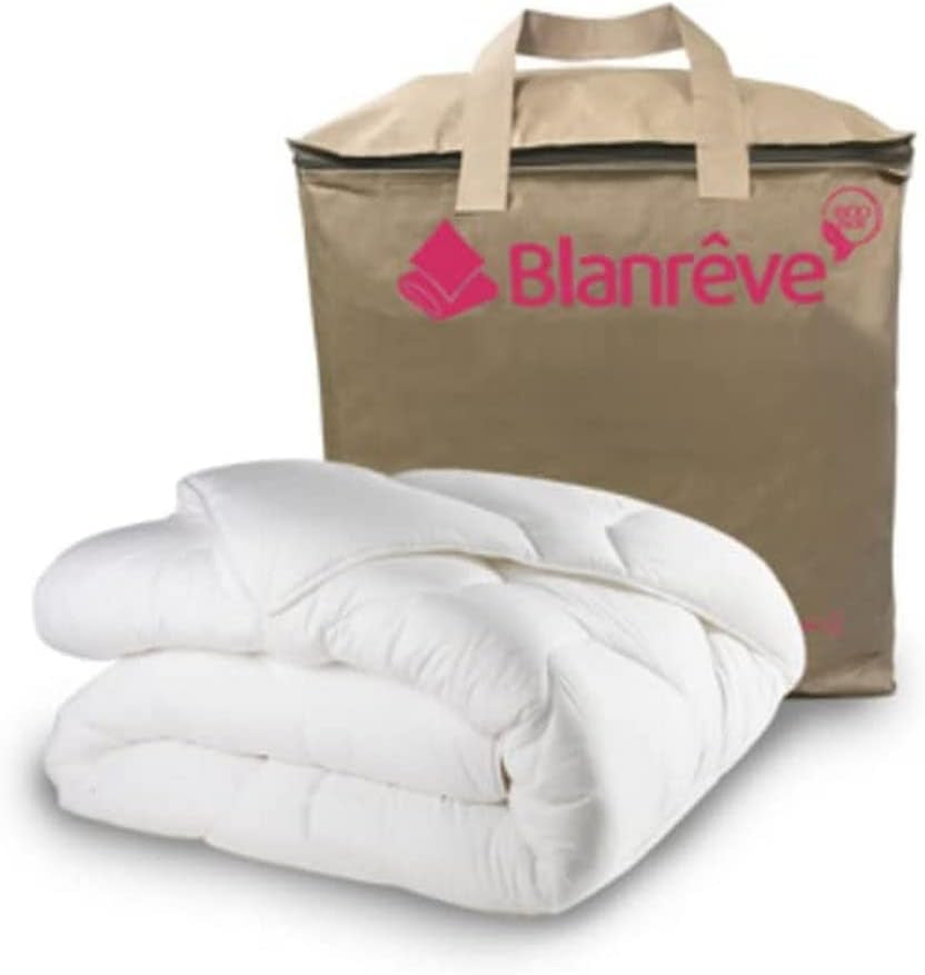 Blanrève - Edredón azul Aerelle - Ultra suave - esponjoso y cómodo - para cama doble - ecológico - fibra reconfortante buena para los océanos 240 x 220 cm Edredones y edredones Naty Shop Default title