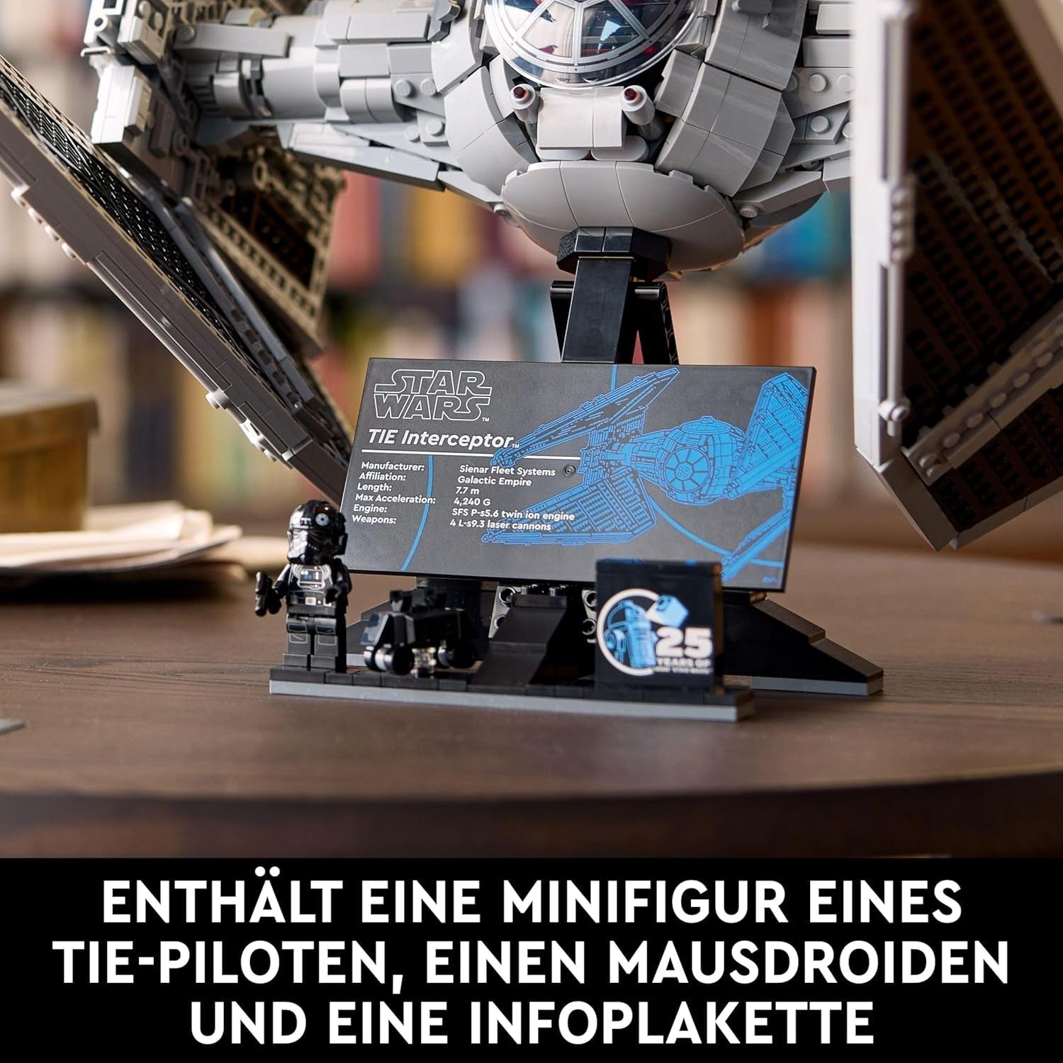 LEGO Star Wars Tie Interceptor Ultimate Collector Series Set de construcción creativo para adultos Modelo de ladrillo Starfighter Fan Gift Coleccionable Ucs Set 75382 Juegos de construcción Besuche den LEGO-Store