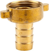 Conector de manguera de latón Gardena, 2 piezas: conector de latón de alta calidad, rosca de 26,5 mm (G 3/4"), para mangueras de 1/2" (13 mm) (7140-20)
