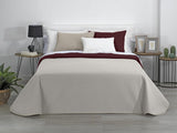 AVA | Edredón reversible boutique | Para todas las estaciones | Color - Gris/Rojo | Para cama de 120/135 cm. cama. (230 X 270 Cm. Ancho X Alto) | Edredón acolchado Edredones y colchas Naty Tienda