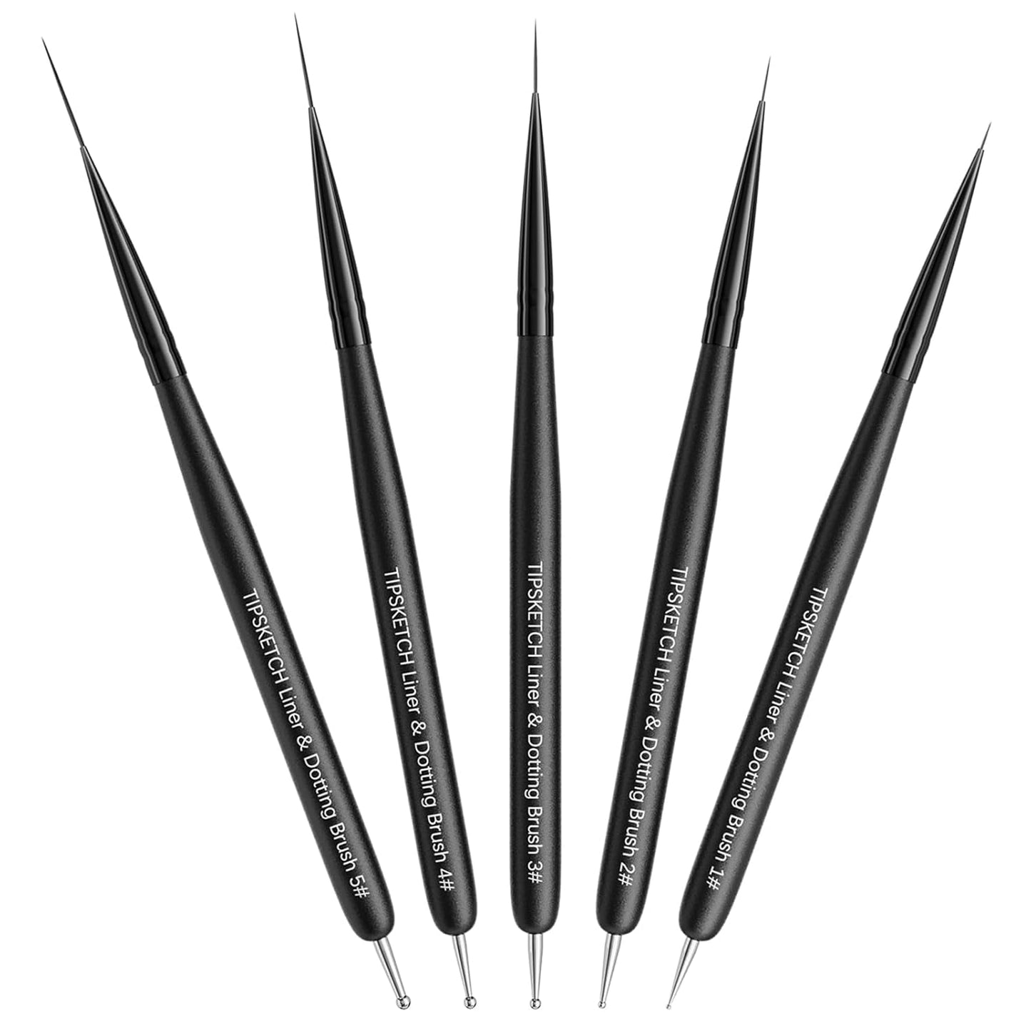 Nagel Pinsel 8 Stück Pinsel para Gel Nägel, Nageldesign Gel Pinsel Dotting Painting Line Pen para Nagelack Gel Acryl Nagel Pinsel Nailart Kit Acryl Pinsel Fineliner Nägel Selber Machen
