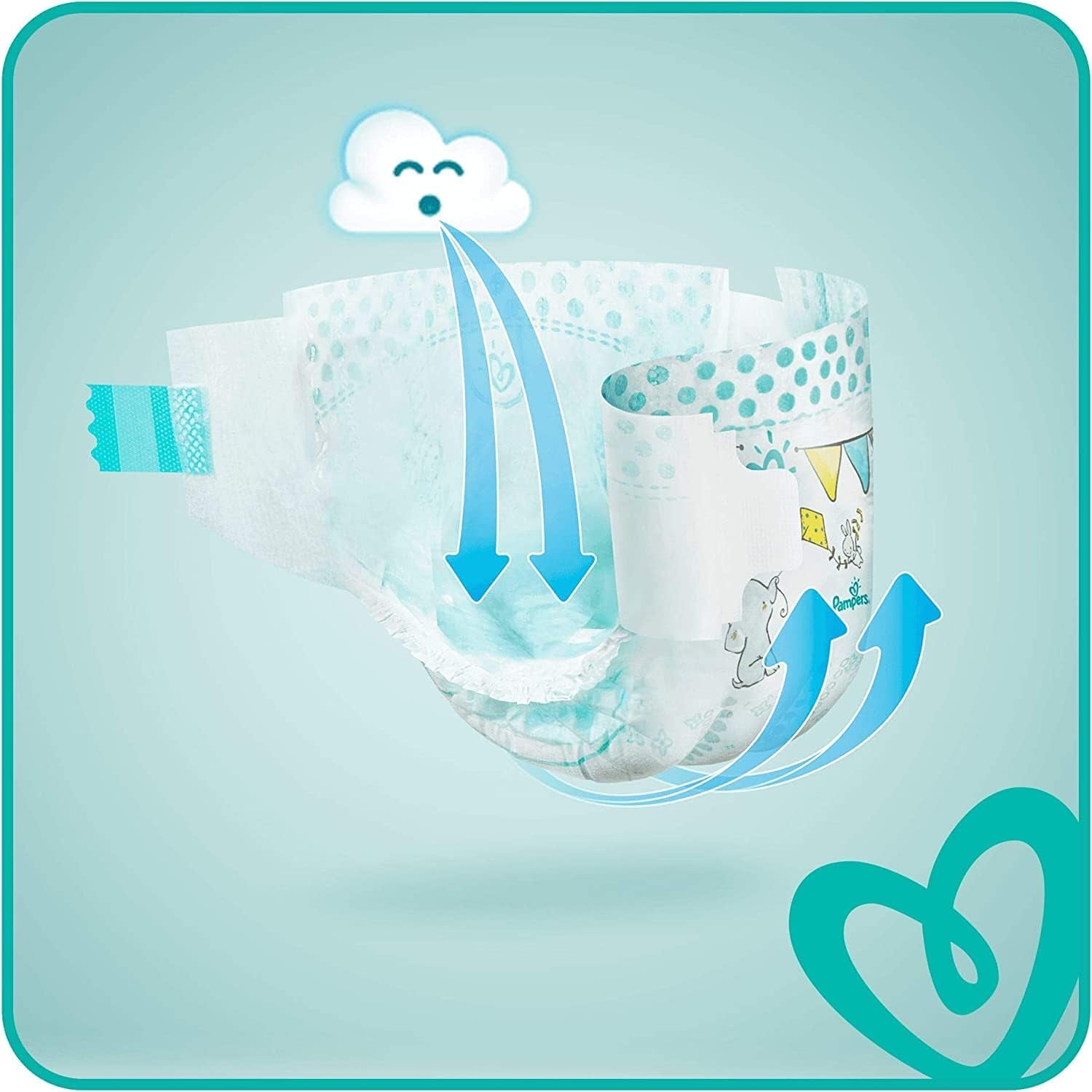 Pañales PAMPERS Baby-DRY talla 7 123