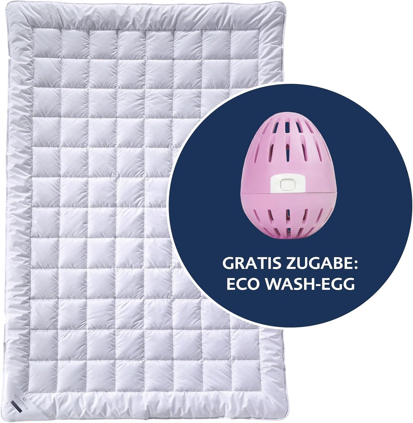 Edredón Billerbeck E22 Wash-Star UNO - edredón para todas las estaciones - 135 X 200 cm - edredón de fibra - Magicfill® - fibras huecas, 100% poliéster - con Eco Wash-Egg Edredones y edredones Naty Shop Summer light (Sl) 135 X 200 Cm