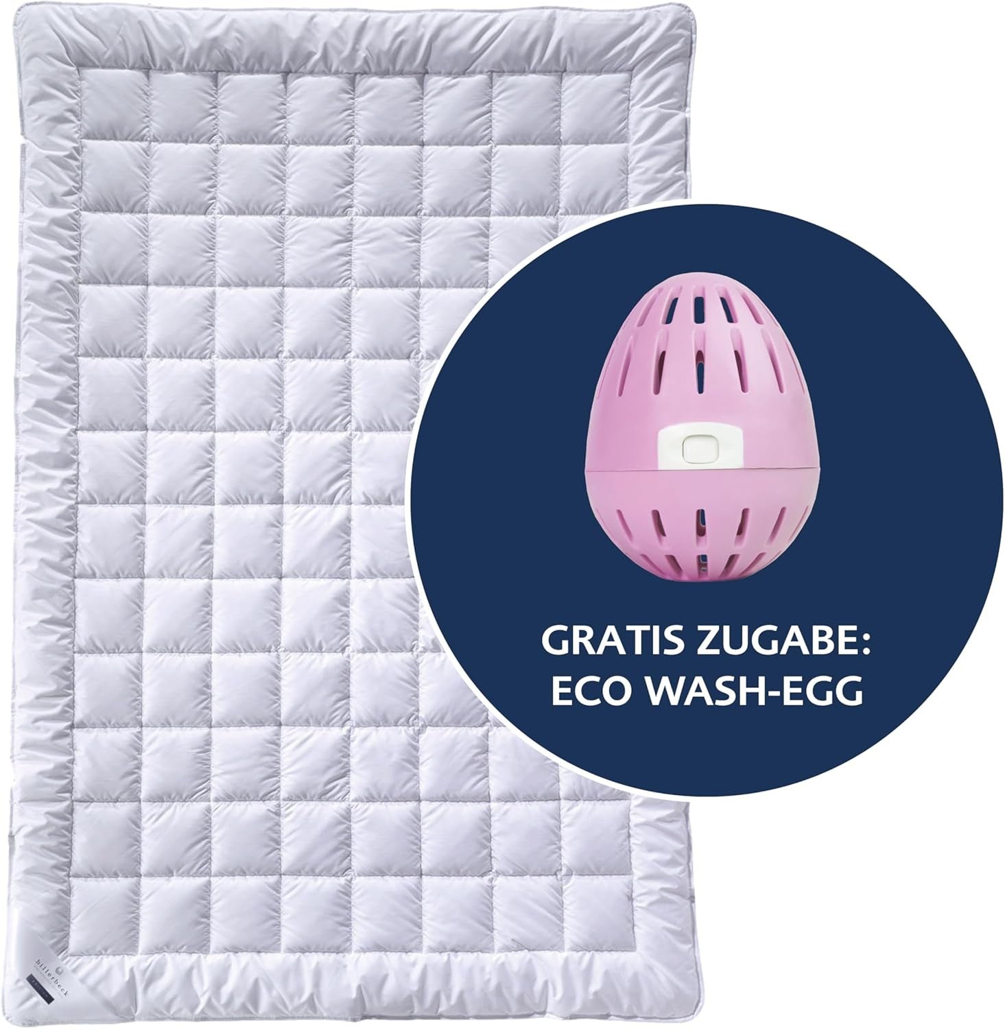 Edredón Billerbeck E22 Wash-Star UNO - edredón para todas las estaciones - 135 X 200 cm - edredón de fibra - Magicfill® - fibras huecas, 100% poliéster - con Eco Wash-Egg Edredones y edredones Naty Shop Summer light (Sl) 135 X 200 Cm