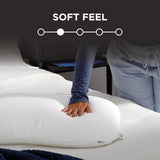 TEMPUR-PEDIC Almohada Symphony Fabricada en viscoelástica, Lujosa, Suave, Estándar, Blanco Almohadas estándar Naty Shop