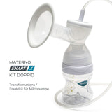Conjunto de bomba doble Nuvita Efficient para Materno Smart X - 1287KDX | Juego completo de accesorios, biberón anticólicos homologado por Aio Accesorii Hrana si Alattare Bebe Naty Shop