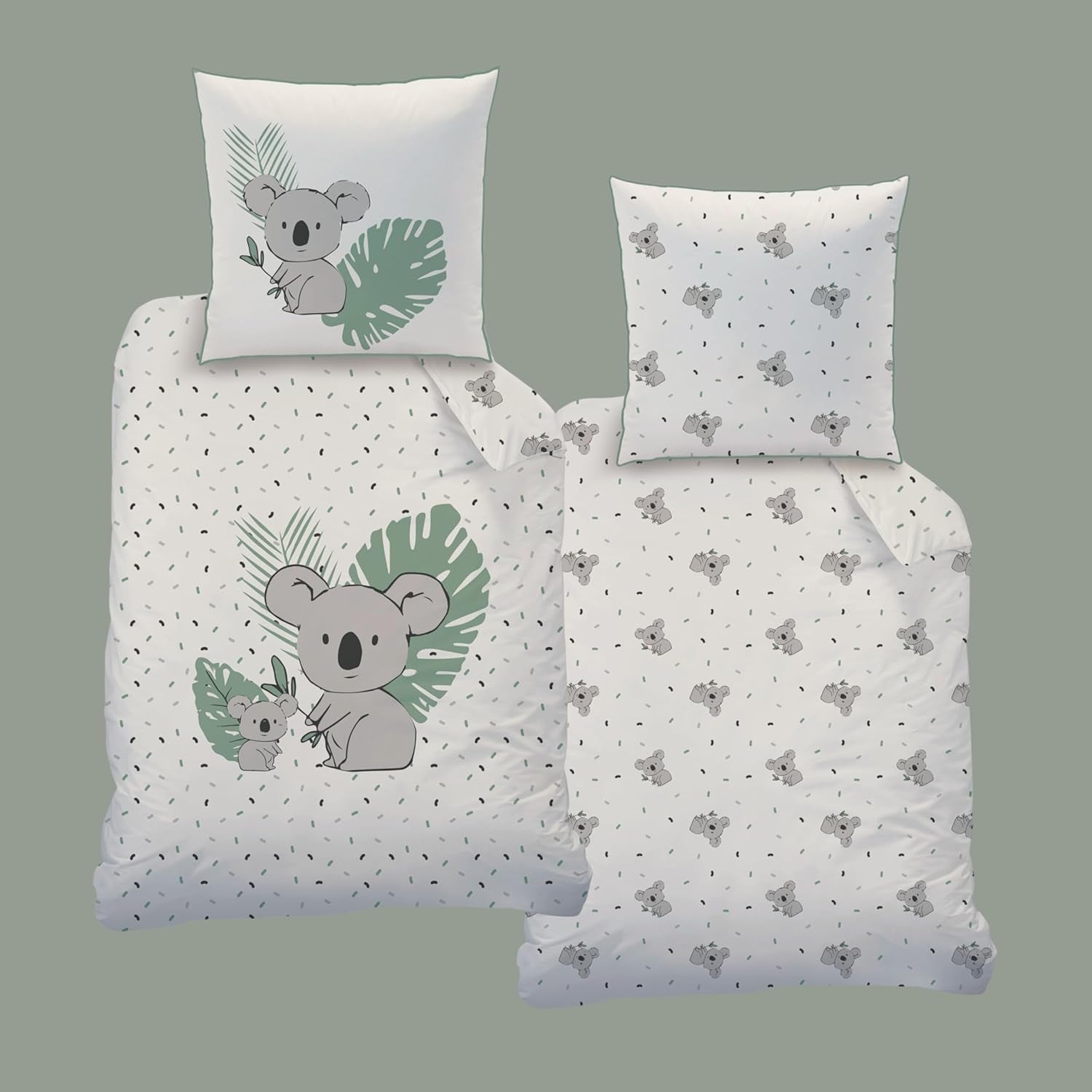 Juego de cama infantil, Koala o Unicornio, 100% algodón Ropa de cama - infantil Naty Shop