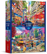 Trefl - Puzzle 2 en 1: Capitales europeas - 2 x 500 piezas - Juego de dos rompecabezas, bricolaje, entretenimiento creativo, para adultos y niños 10+ Puzzle Naty Shop Default Title